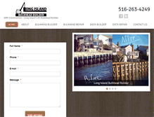 Tablet Screenshot of longislandbulkheadbuilder.com
